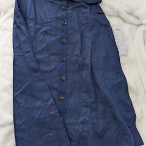 Ann Taylor Blue A-Line Skirt